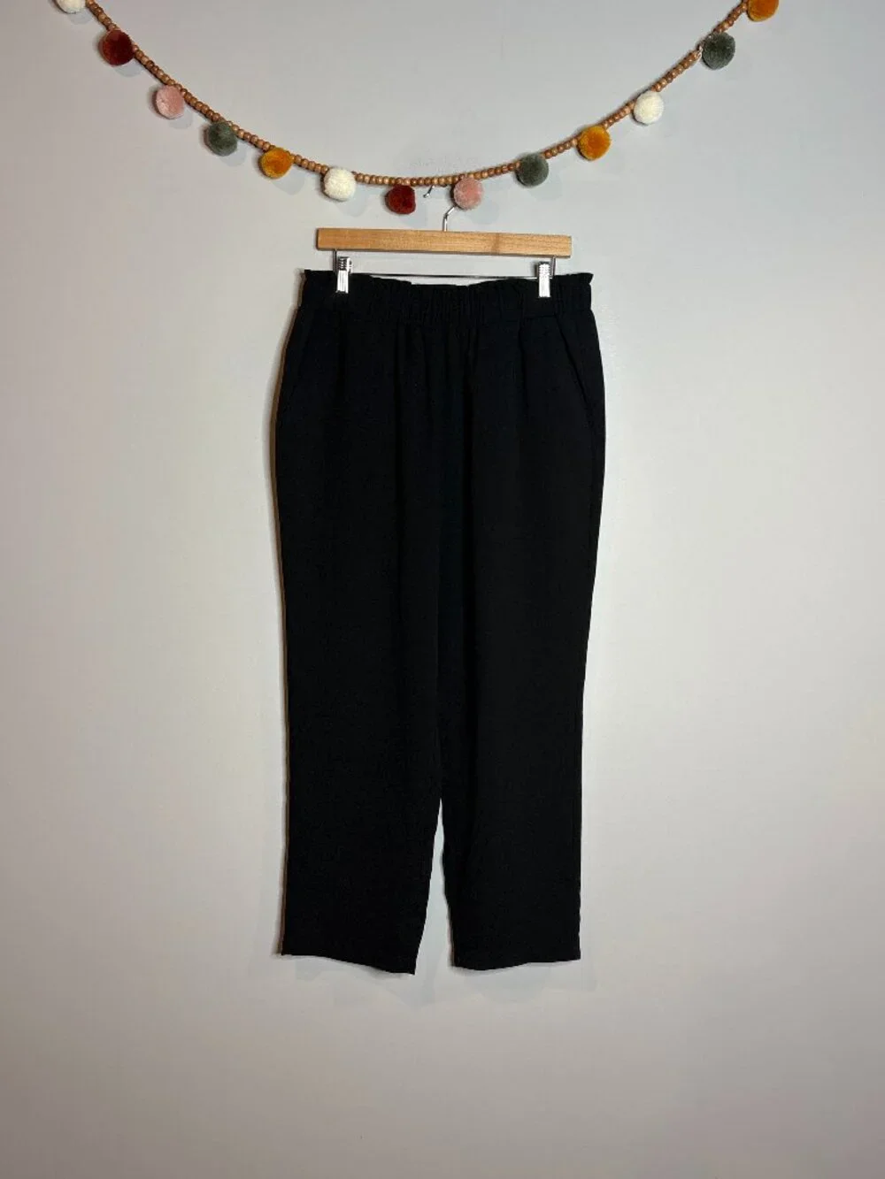 pull on black dress pants Slimsation Petite Pull On Ankle Slimming Pant
